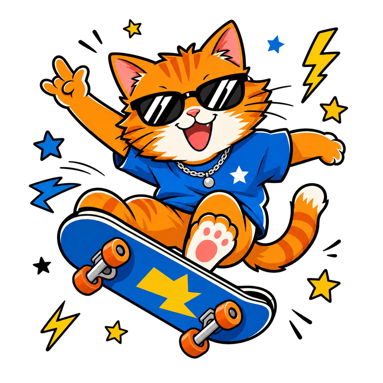 滑板酷猫